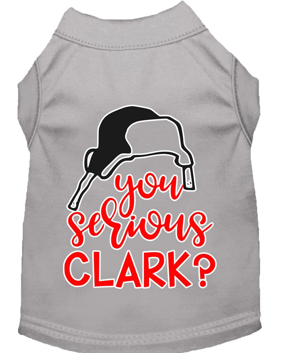 Christmas Pet Dog & Cat Shirt Screen Printed, "You Serious, Clark?" - Image 5