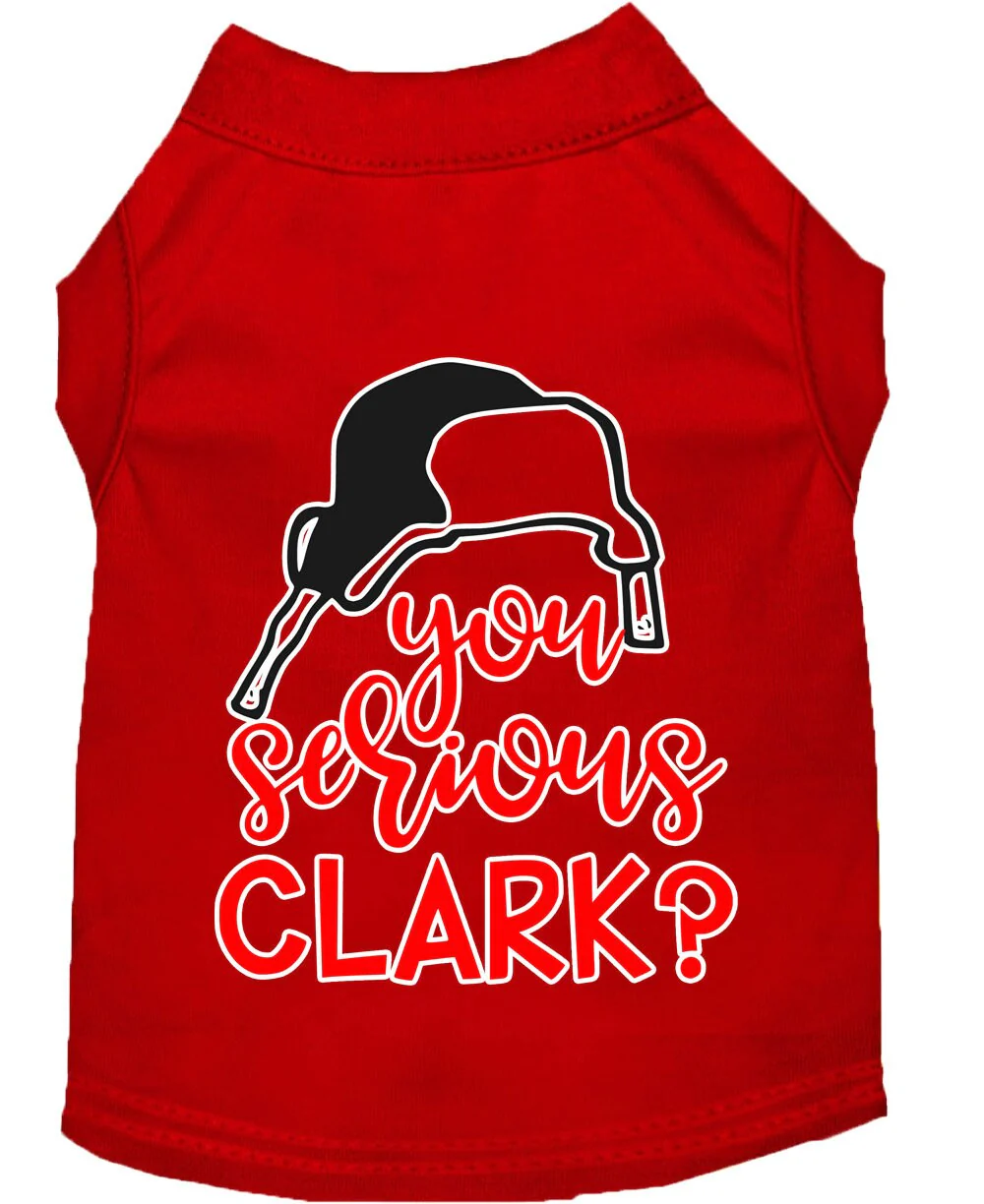 Christmas Pet Dog & Cat Shirt Screen Printed, "You Serious, Clark?" - Image 6