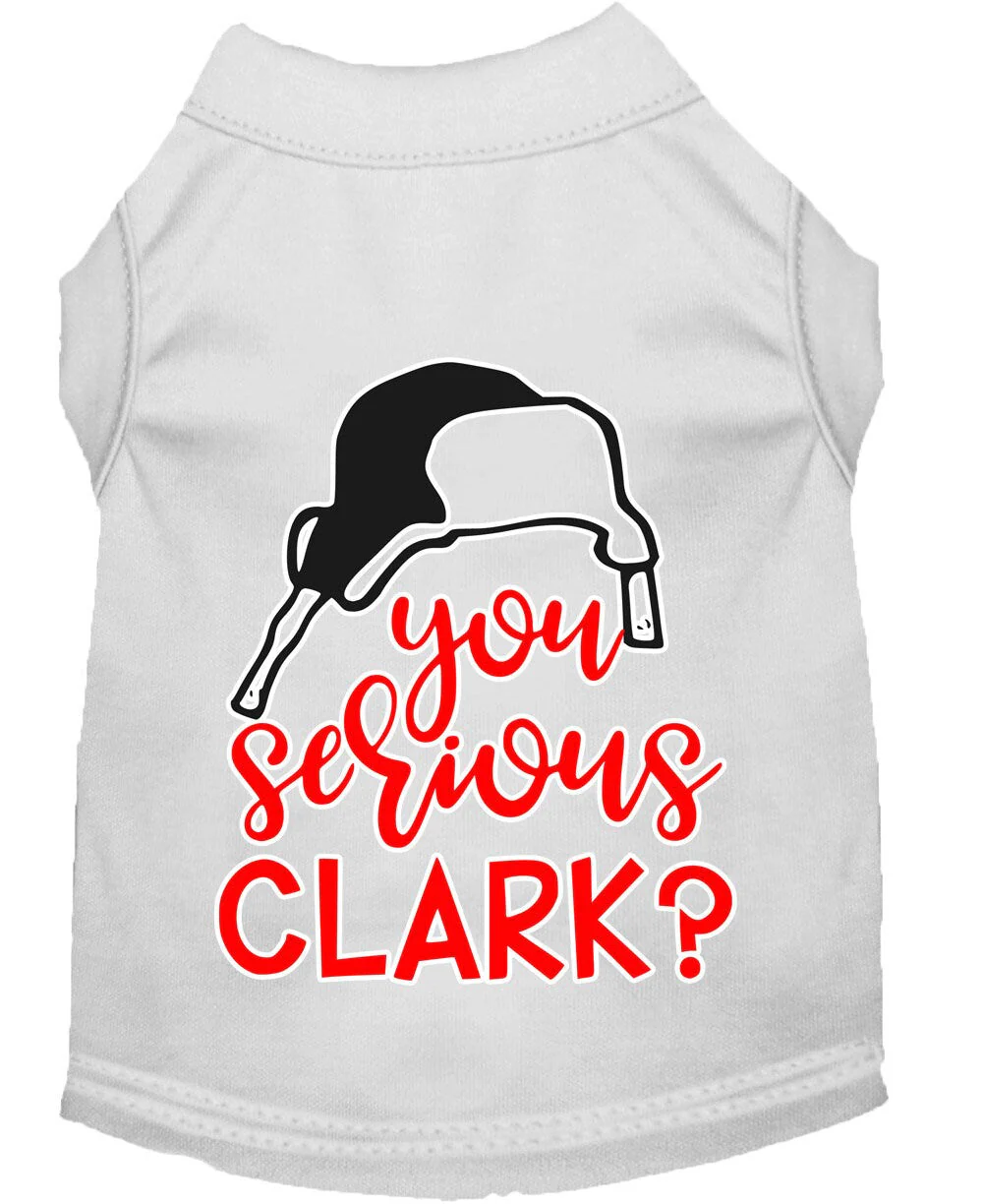 Christmas Pet Dog & Cat Shirt Screen Printed, "You Serious, Clark?" - Image 7