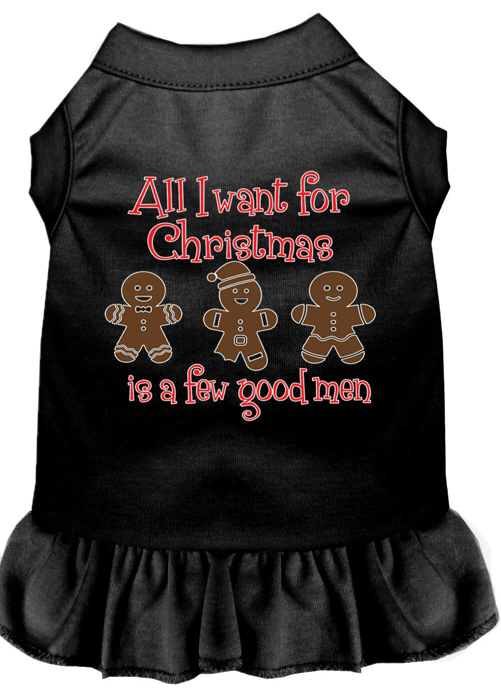 Christmas Pet Dress, "All I Want For Christmas Is A Few Good Men" - Image 3
