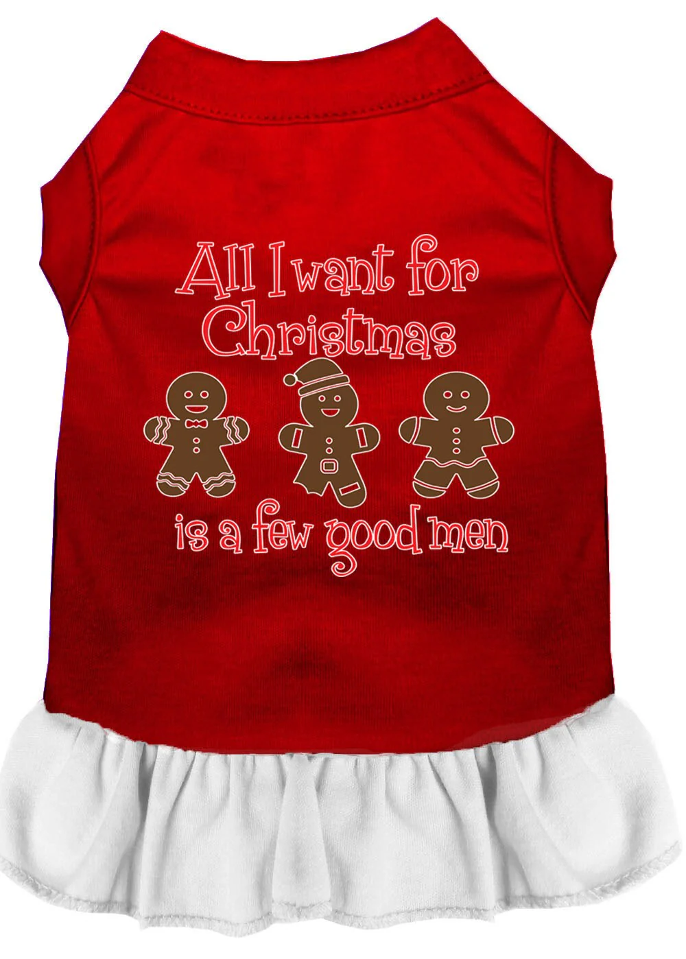 Christmas Pet Dress, "All I Want For Christmas Is A Few Good Men" - Image 5