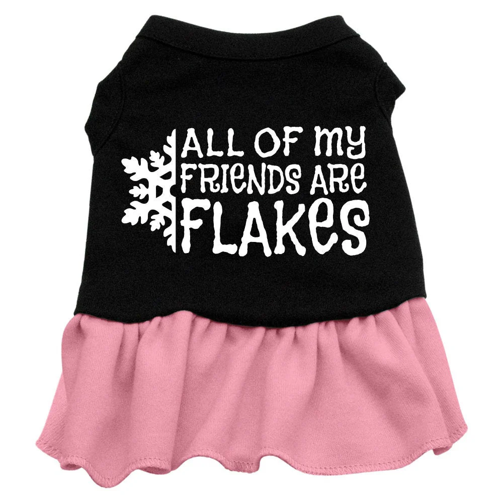 Christmas Pet Dress "All Of My Friends Are Flakes" - Image 4