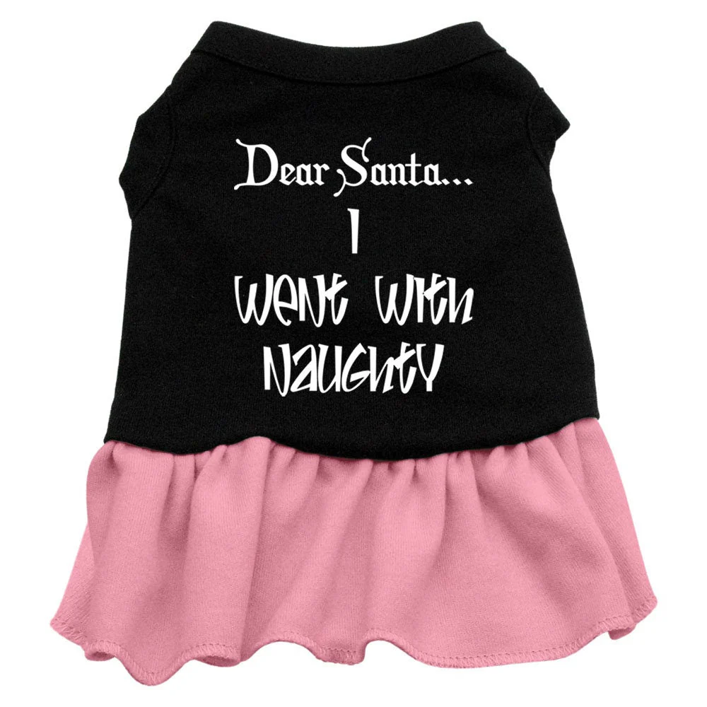 Christmas Pet Dress "Dear Santa, I Went With Naughty" - Image 4