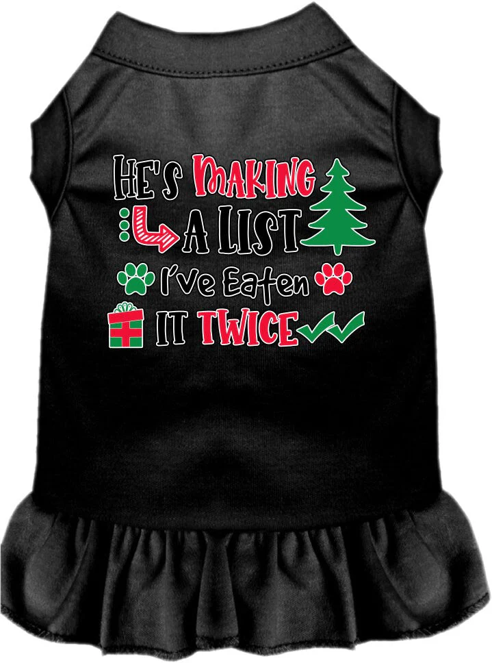 Christmas Pet Dress "He's Making A List, I've Eaten It Twice" - Image 7