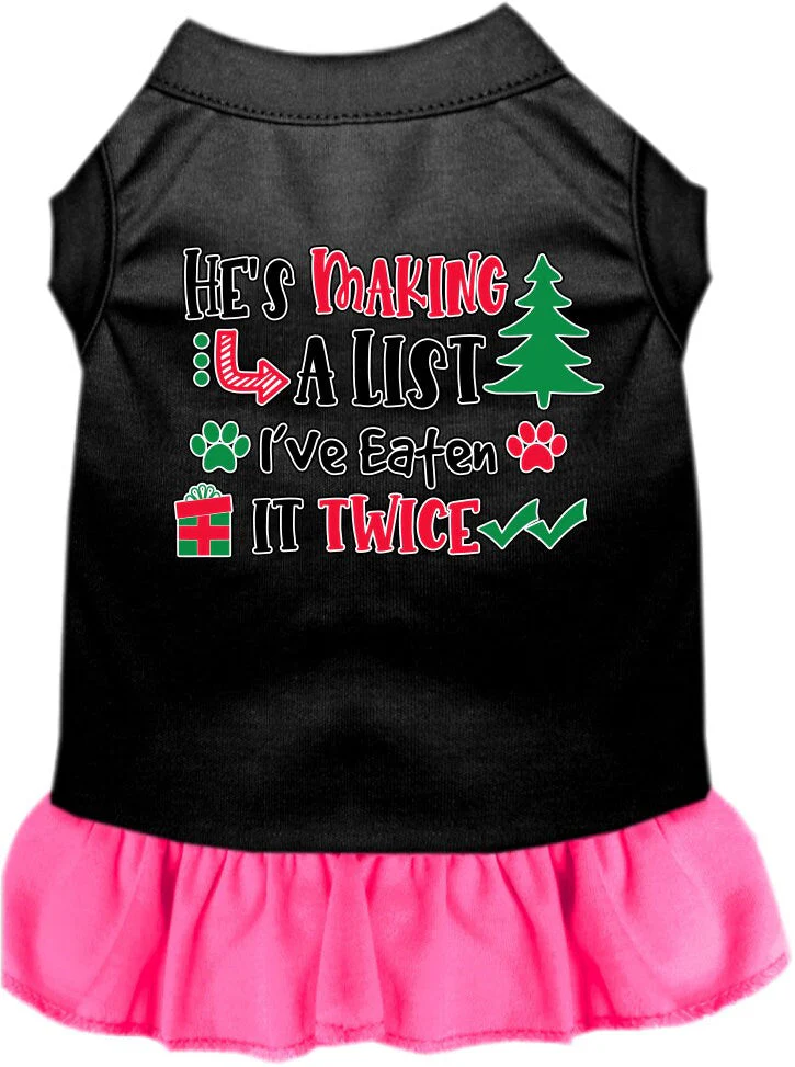 Christmas Pet Dress "He's Making A List, I've Eaten It Twice" - Image 8