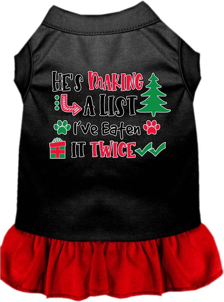 Christmas Pet Dress "He's Making A List, I've Eaten It Twice" - Image 9