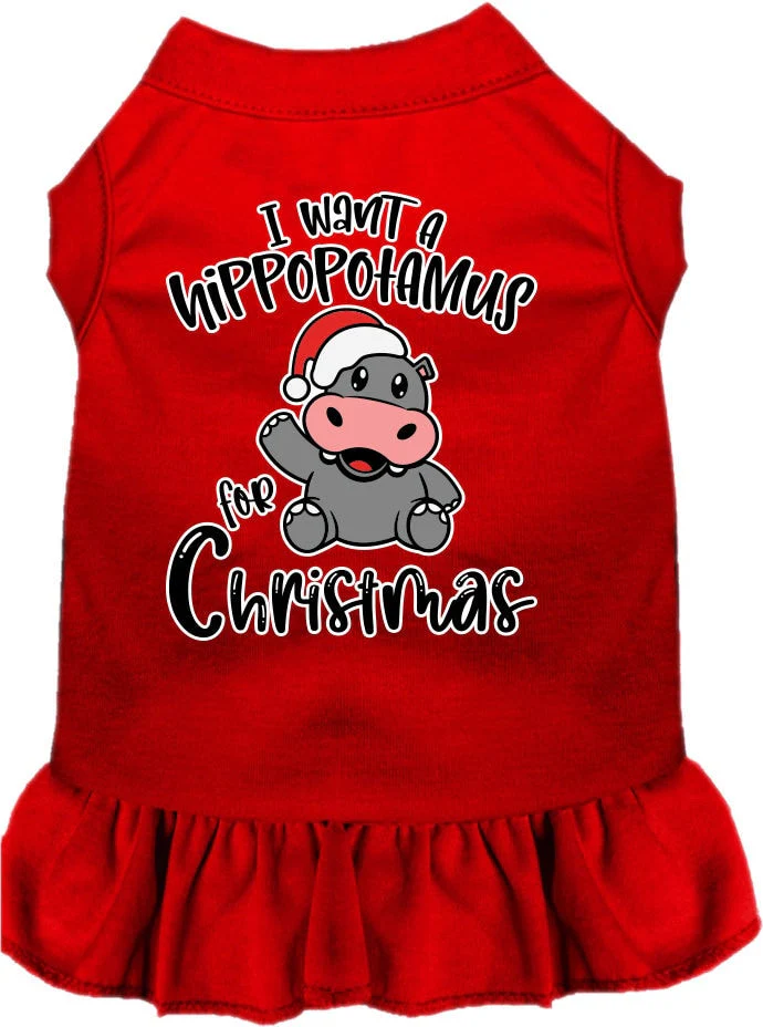 Christmas Pet Dress "I Want A Hippopotamus For Christmas" - Image 9
