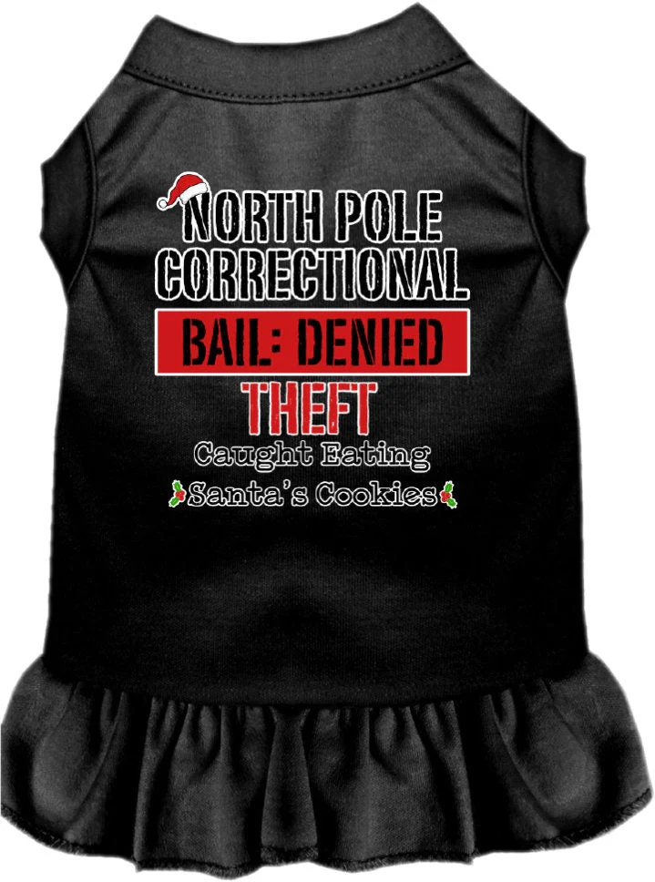 Christmas Pet Dress "North Pole Correctional" - Image 5