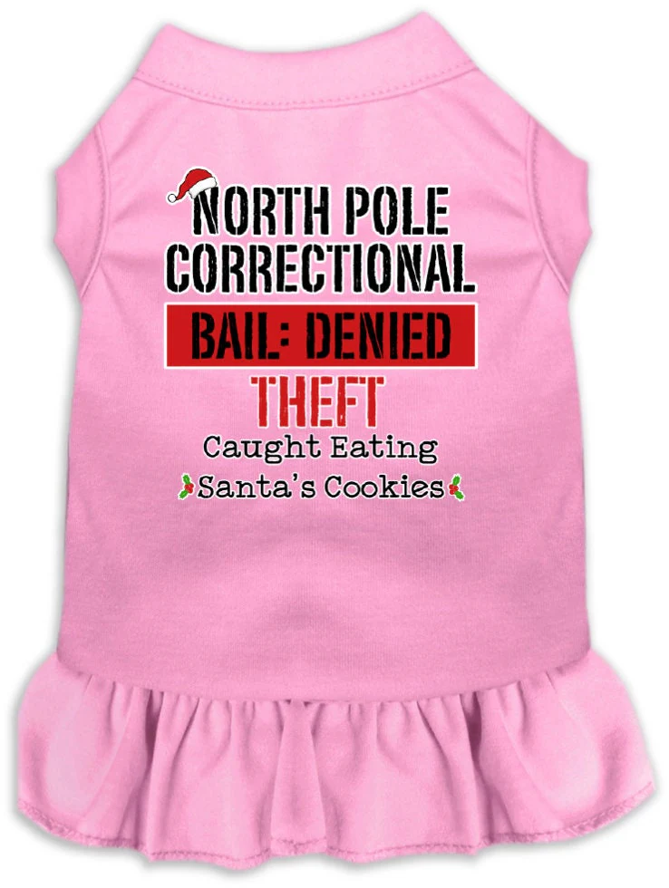 Christmas Pet Dress "North Pole Correctional" - Image 7