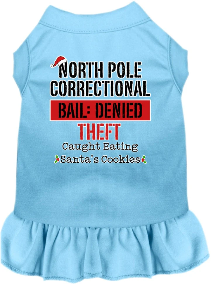 Christmas Pet Dress "North Pole Correctional" - Image 8