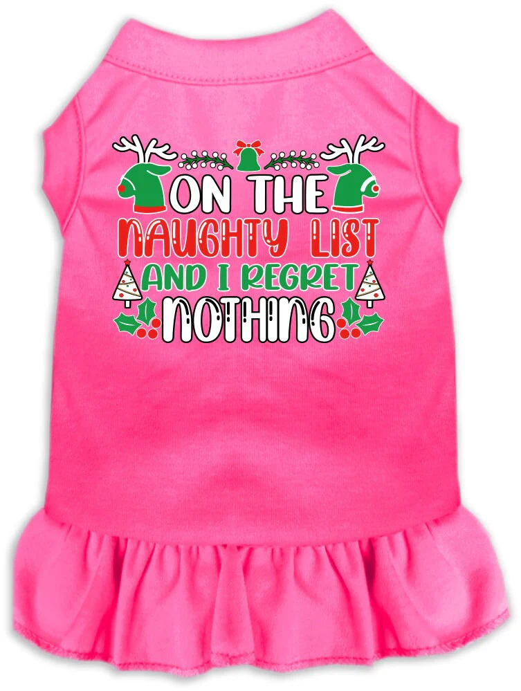 Christmas Pet Dress "On The Naughty List And I Regret Nothing" - Image 10