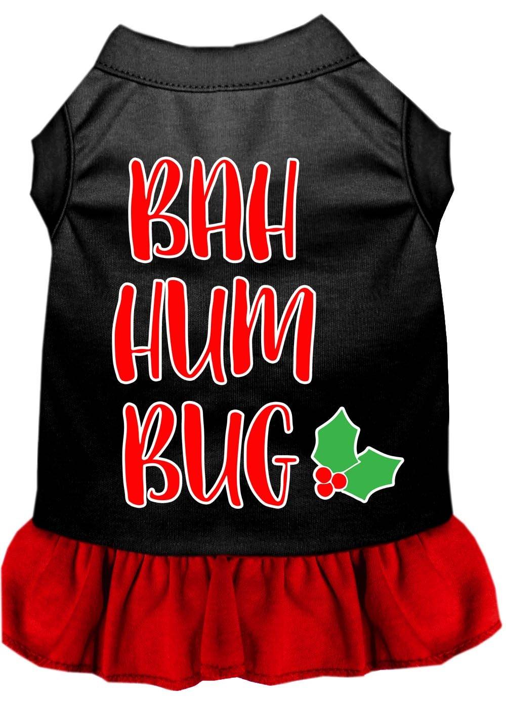 Christmas Pet Dress Screen Printed, "Bah Humbug" - Image 9