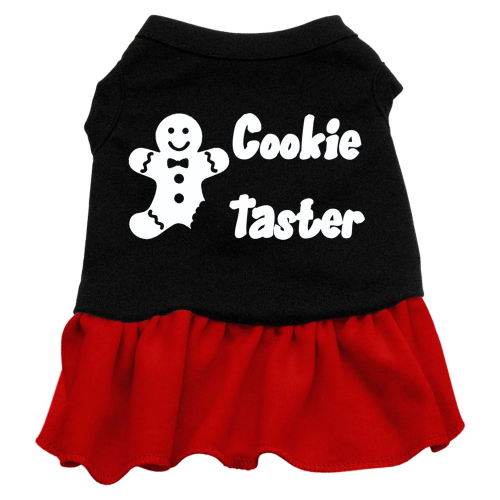 Christmas Pet Dress Screen Printed, "Cookie Taster" - Image 4