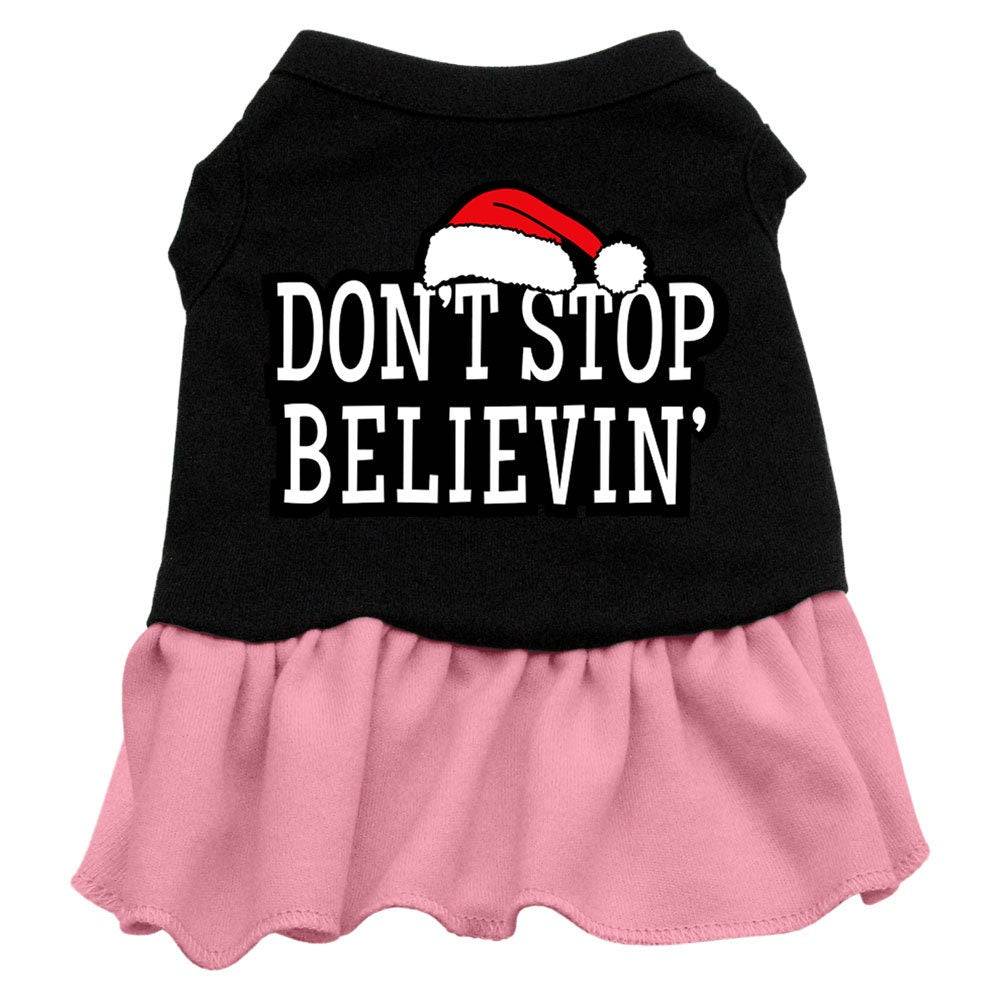 Christmas Pet Dress Screen Printed, "Don't Stop Believin" - Image 3