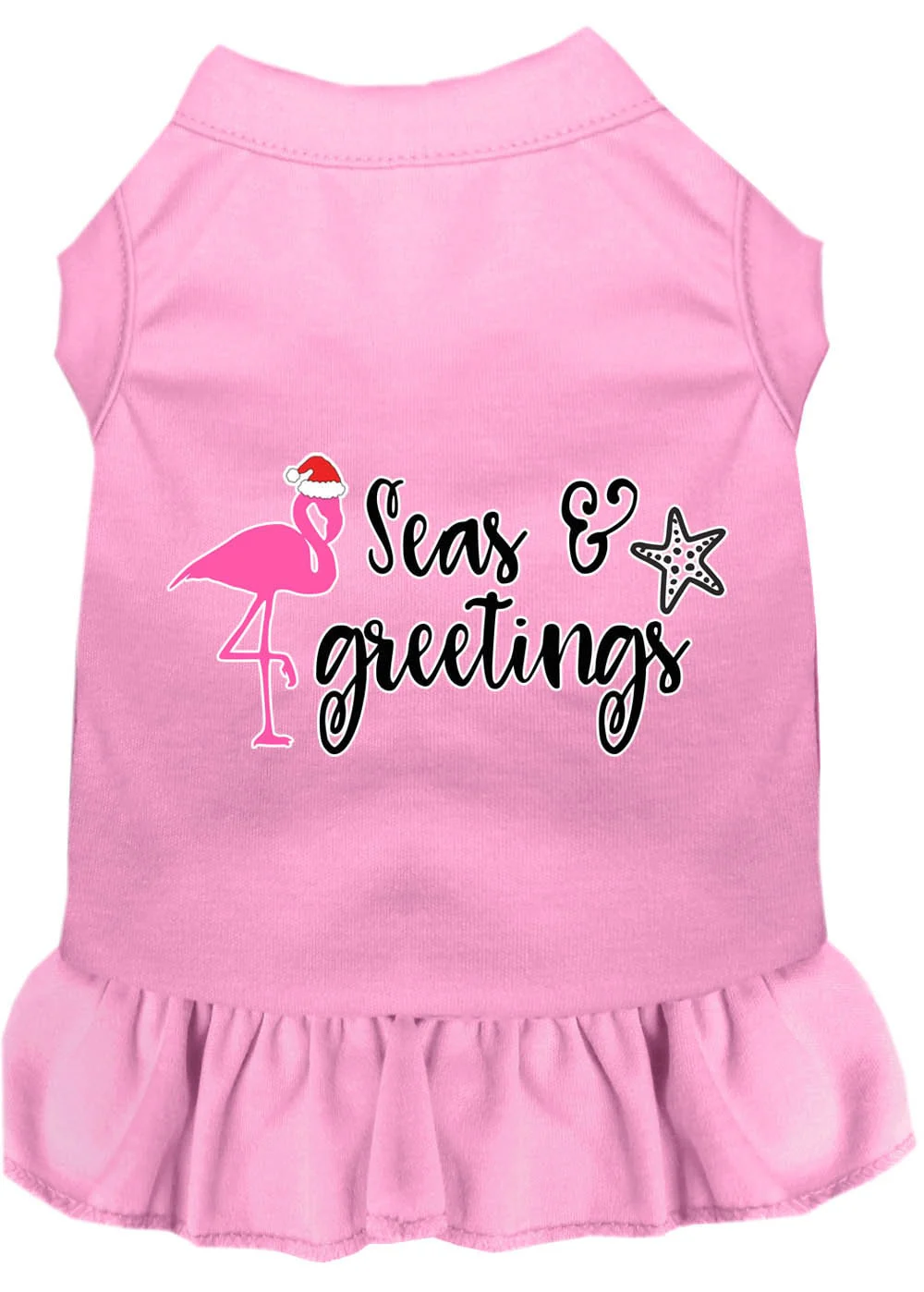 Christmas Pet Dress Screen Printed, "Seas and Greetings" - Image 6