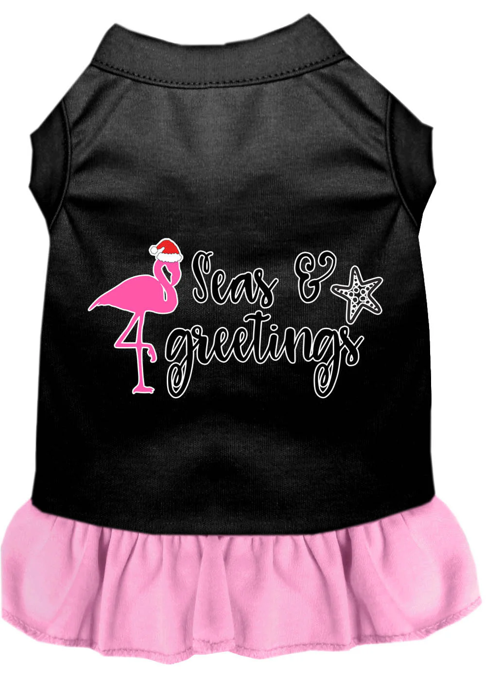 Christmas Pet Dress Screen Printed, "Seas and Greetings" - Image 8
