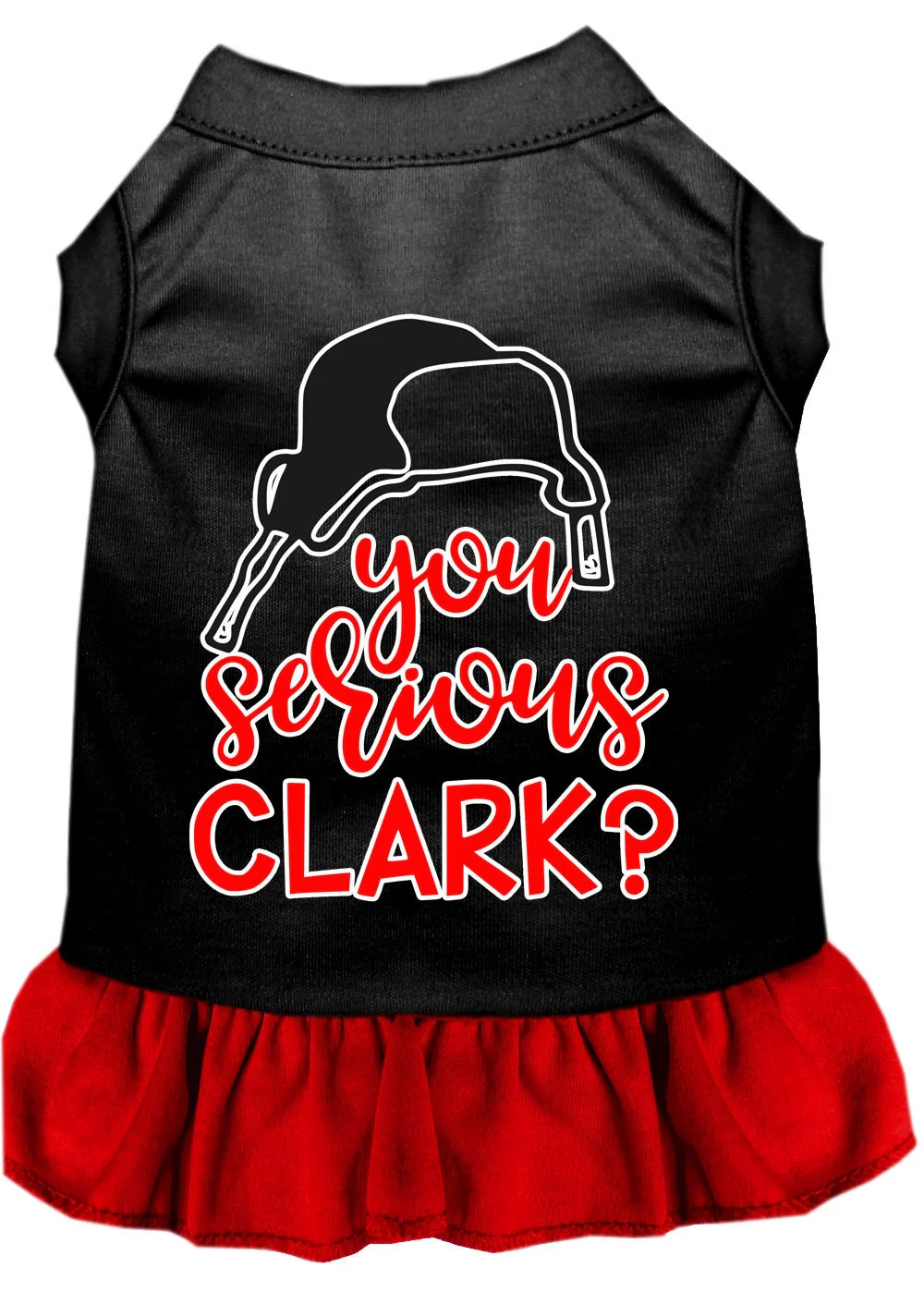 Christmas Pet Dress Screen Printed, "You Serious Clark?" - Image 6