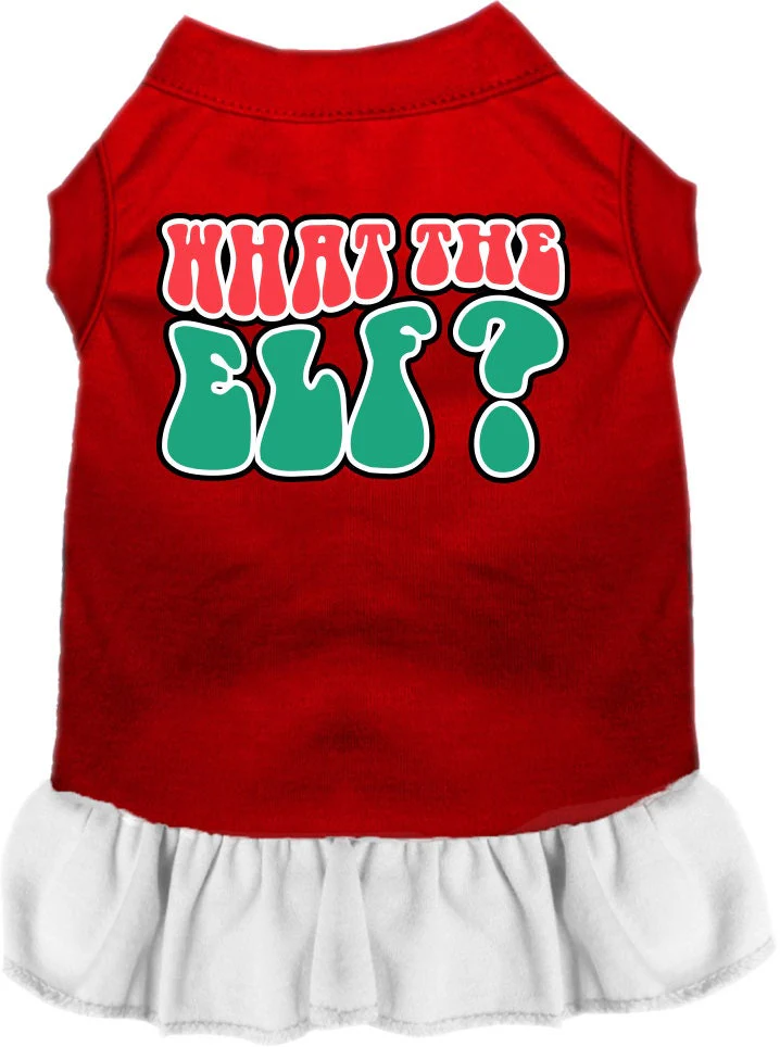 Christmas Pet Dress "What The Elf" - Image 3