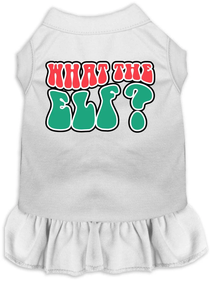 Christmas Pet Dress "What The Elf" - Image 4