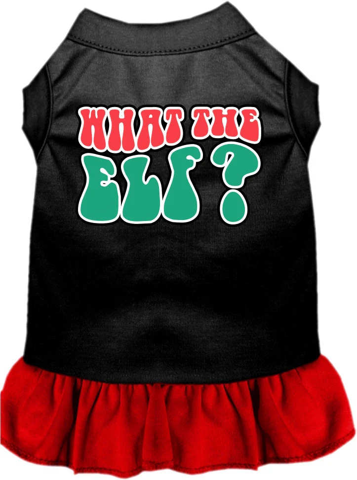 Christmas Pet Dress "What The Elf" - Image 5