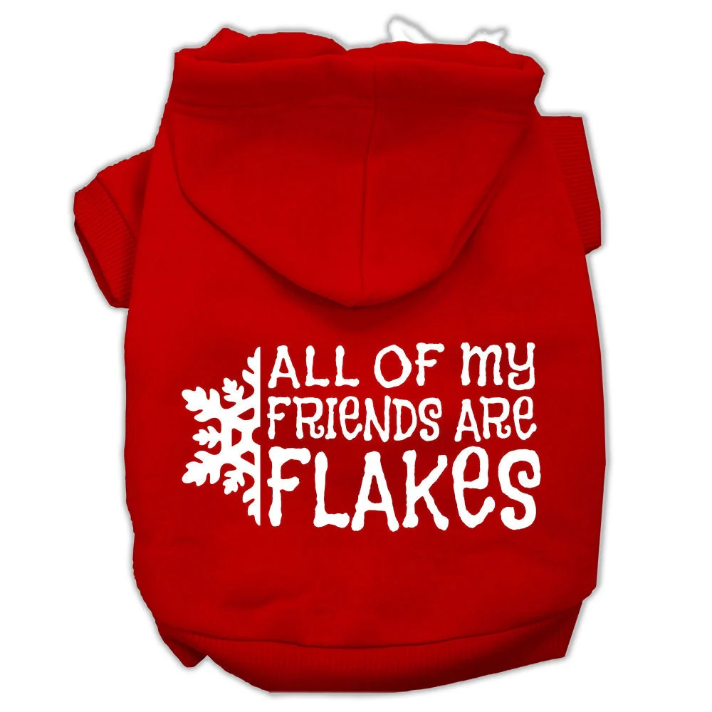 Christmas Pet Hoodie "All Of My Friends Are Flakes" - Image 3