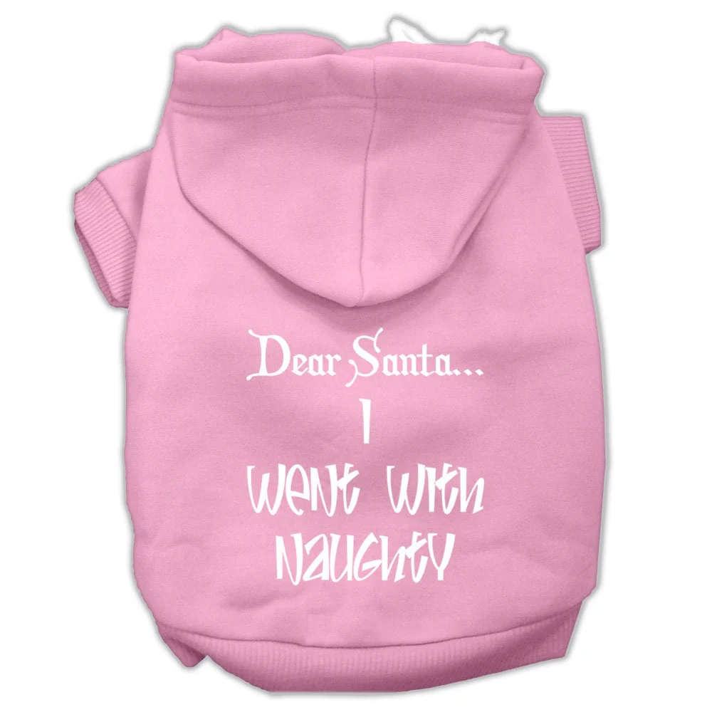 Christmas Pet Hoodie, "Dear Santa, I Went With Naughty" - Image 10