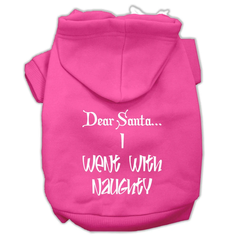 Christmas Pet Hoodie, "Dear Santa, I Went With Naughty" - Image 6