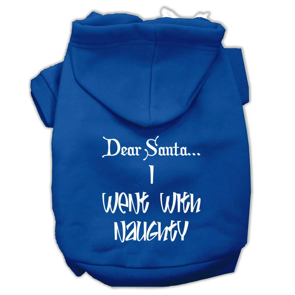Christmas Pet Hoodie, "Dear Santa, I Went With Naughty" - Image 7