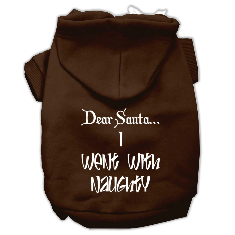 Christmas Pet Hoodie, "Dear Santa, I Went With Naughty" - Image 8