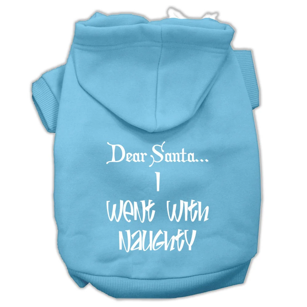 Christmas Pet Hoodie, "Dear Santa, I Went With Naughty" - Image 9