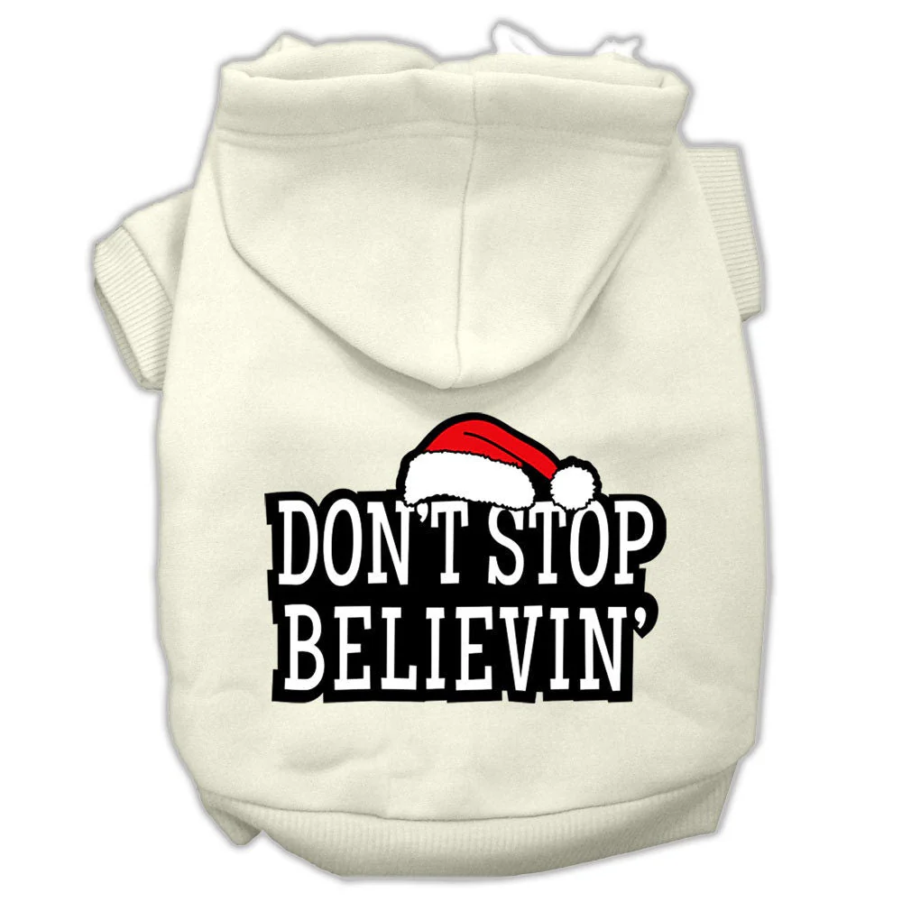 Christmas Pet Hoodie, "Don't Stop Believin" - Image 4
