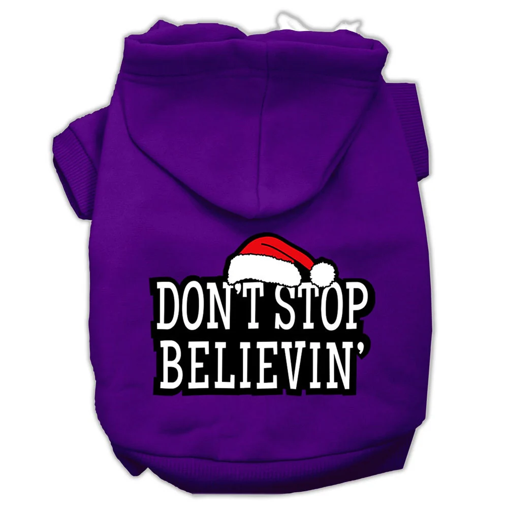 Christmas Pet Hoodie, "Don't Stop Believin" - Image 6