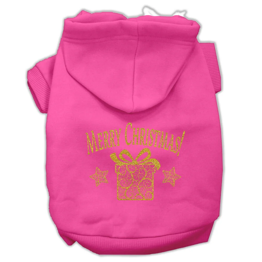 Christmas Pet Hoodie, "Golden Christmas Present" - Image 10
