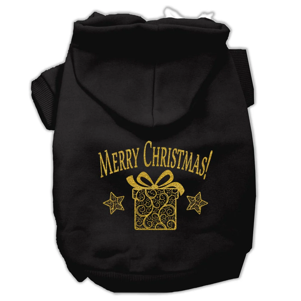 Christmas Pet Hoodie, "Golden Christmas Present" - Image 5