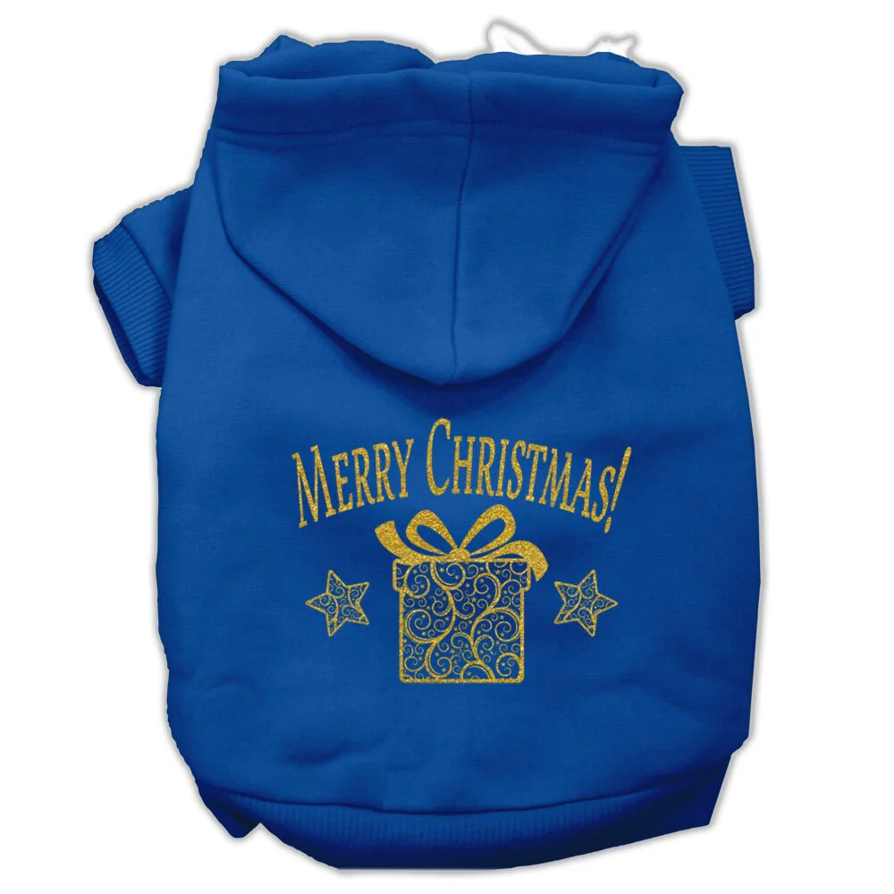 Christmas Pet Hoodie, "Golden Christmas Present" - Image 8
