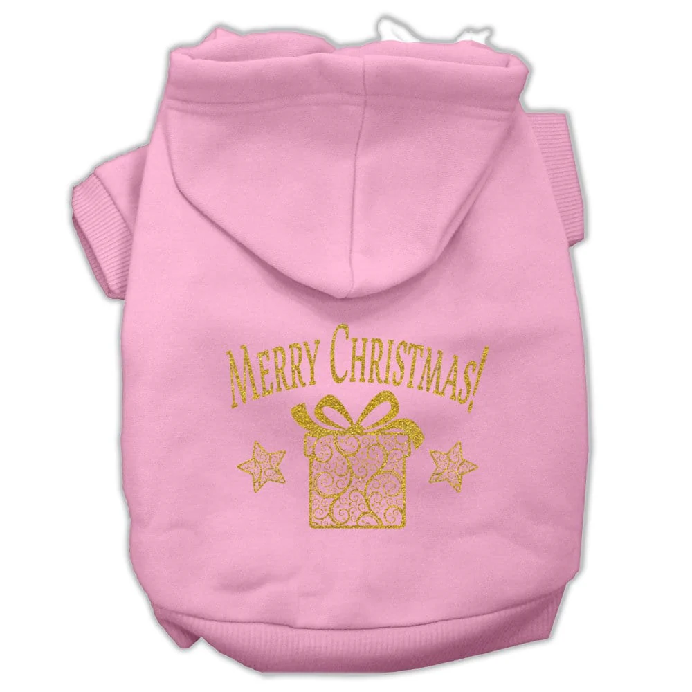 Christmas Pet Hoodie, "Golden Christmas Present" - Image 9