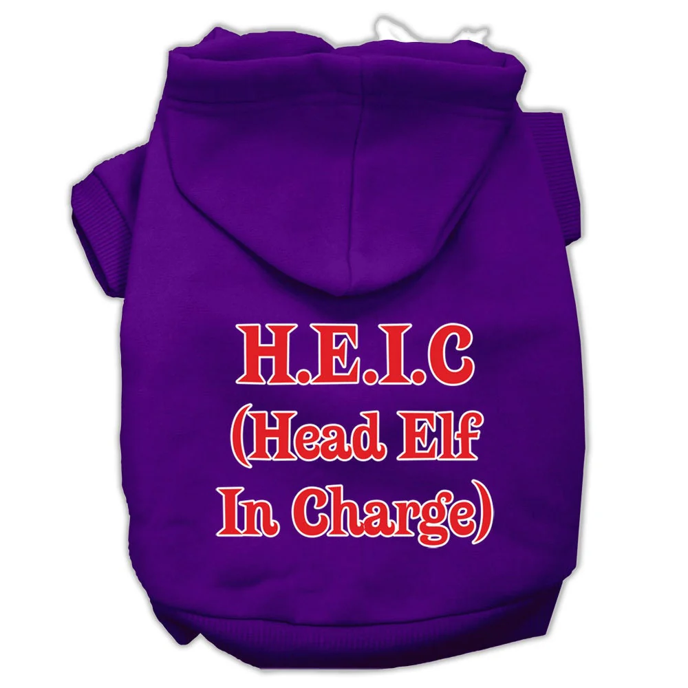 Christmas Pet Hoodie "Head Elf In Charge" - Image 10