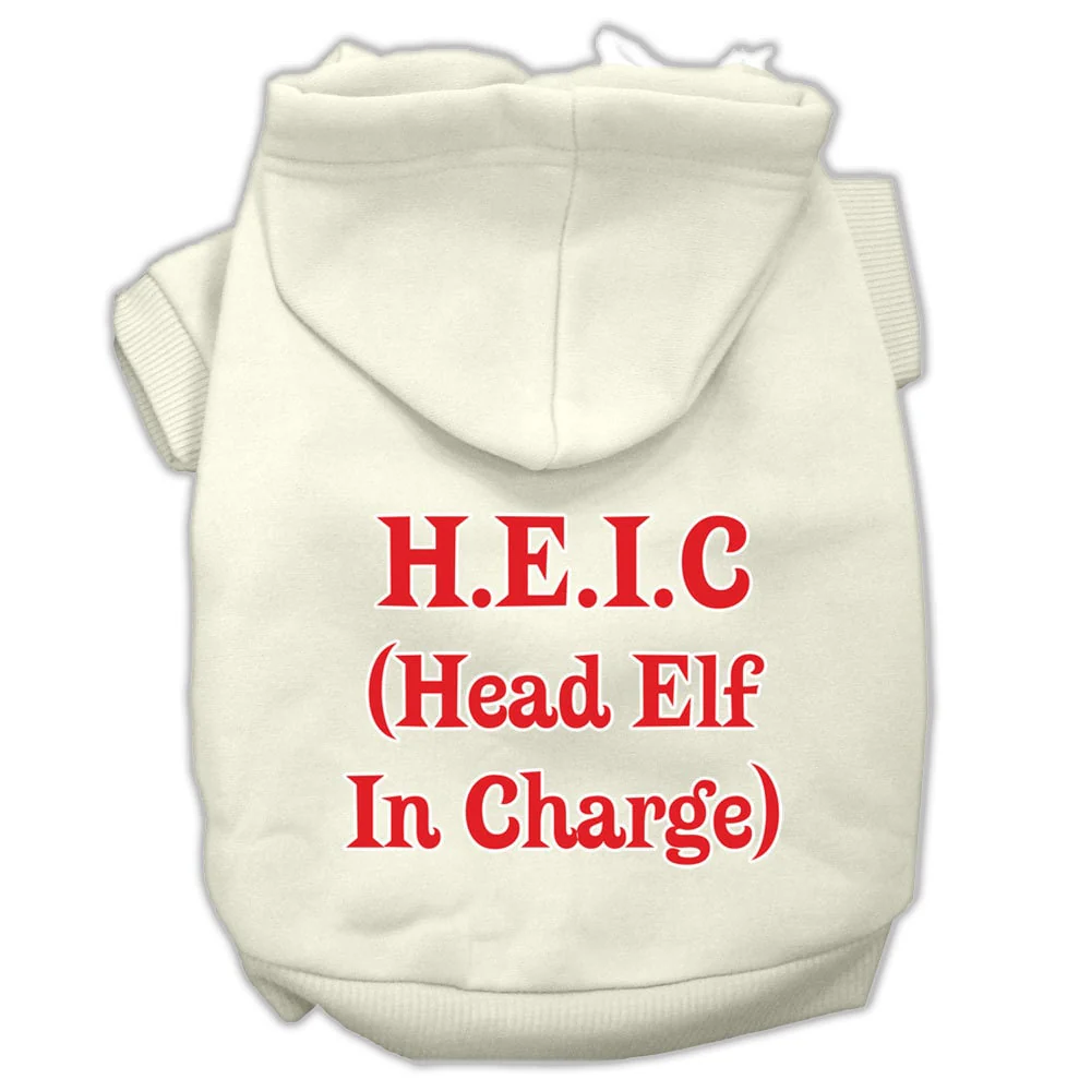 Christmas Pet Hoodie "Head Elf In Charge" - Image 5