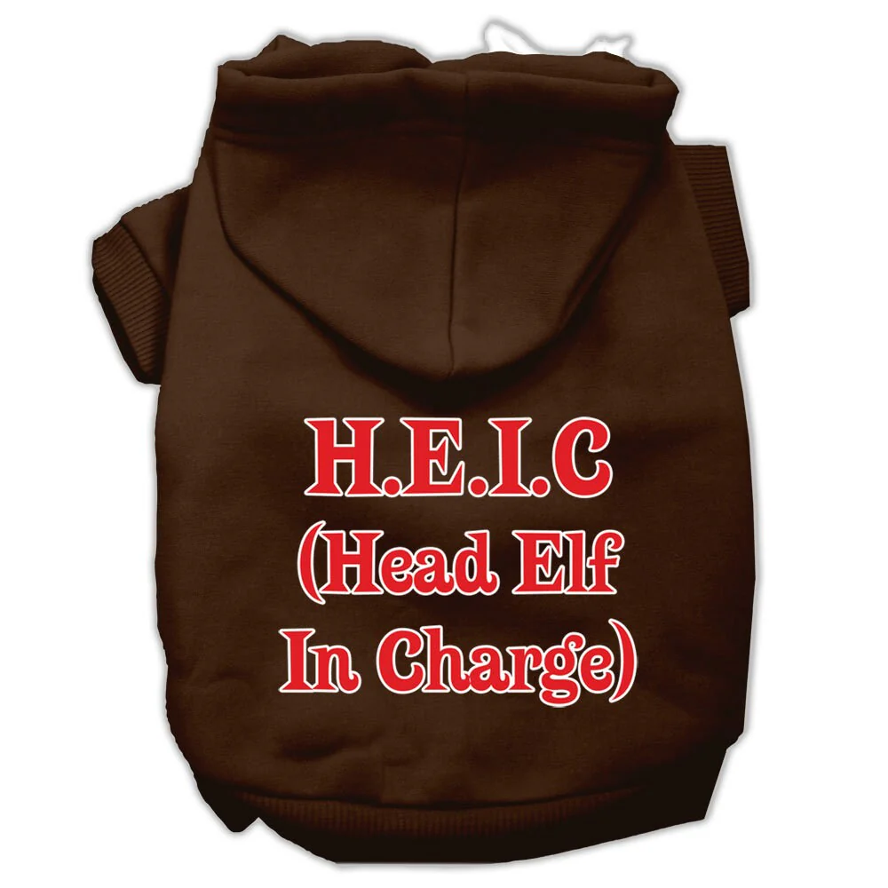 Christmas Pet Hoodie "Head Elf In Charge" - Image 6