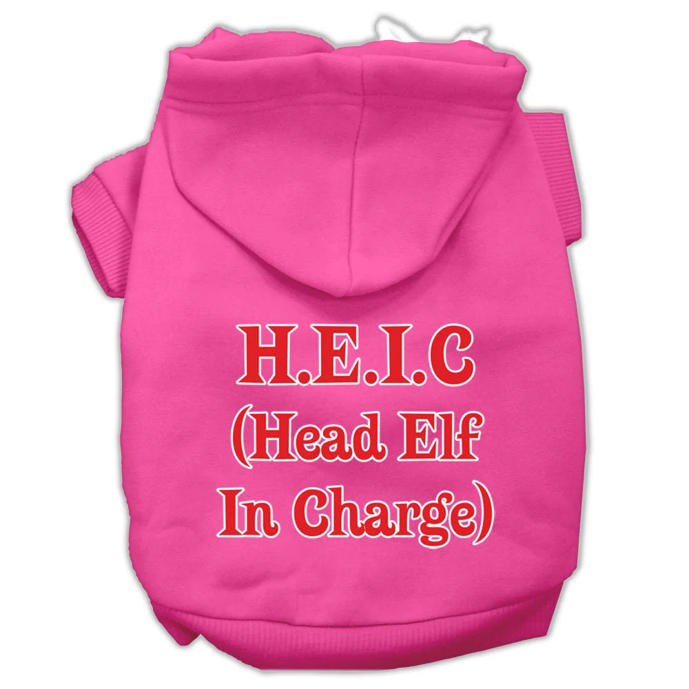 Christmas Pet Hoodie "Head Elf In Charge" - Image 8
