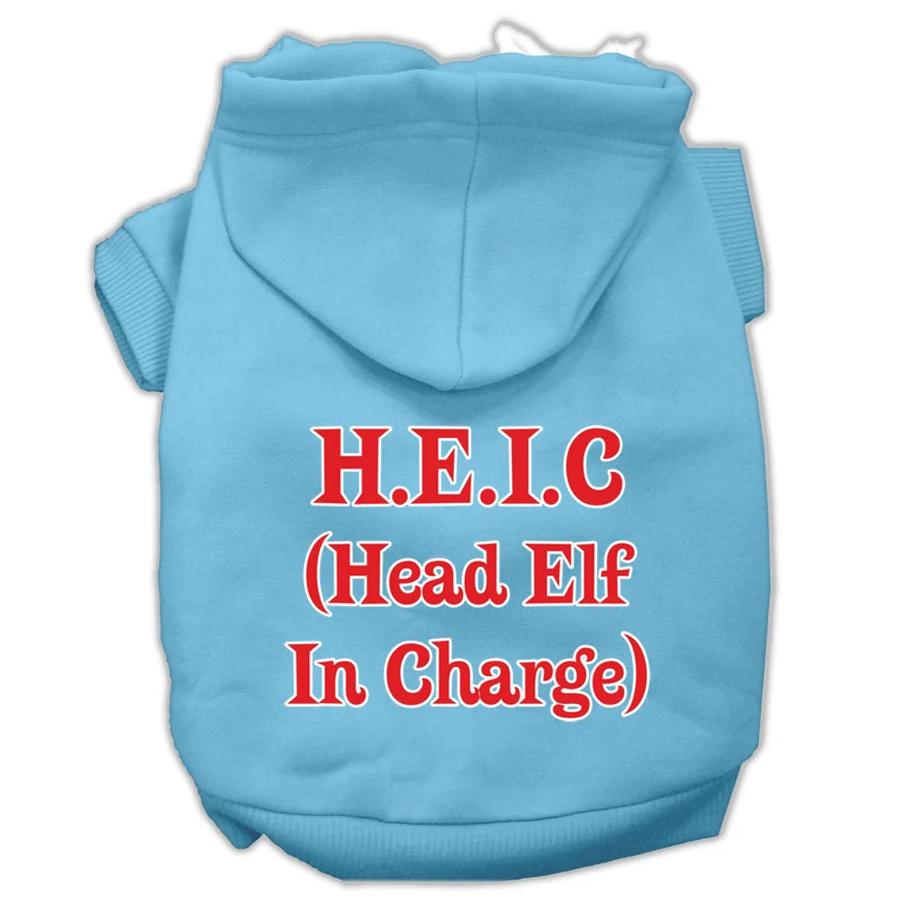 Christmas Pet Hoodie "Head Elf In Charge" - Image 9