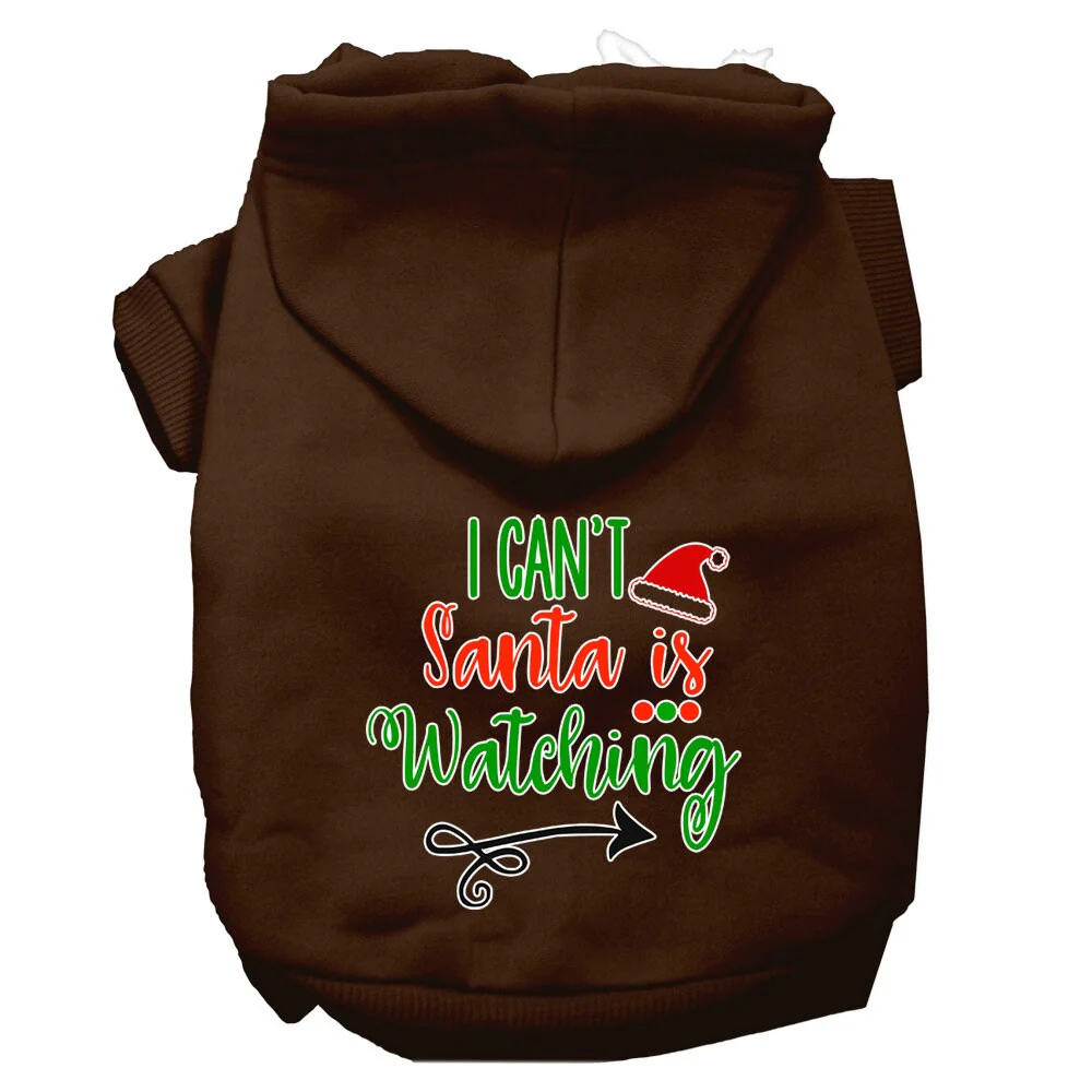 Christmas Pet Hoodie "I Can't, Santa Is Watching" - Image 5