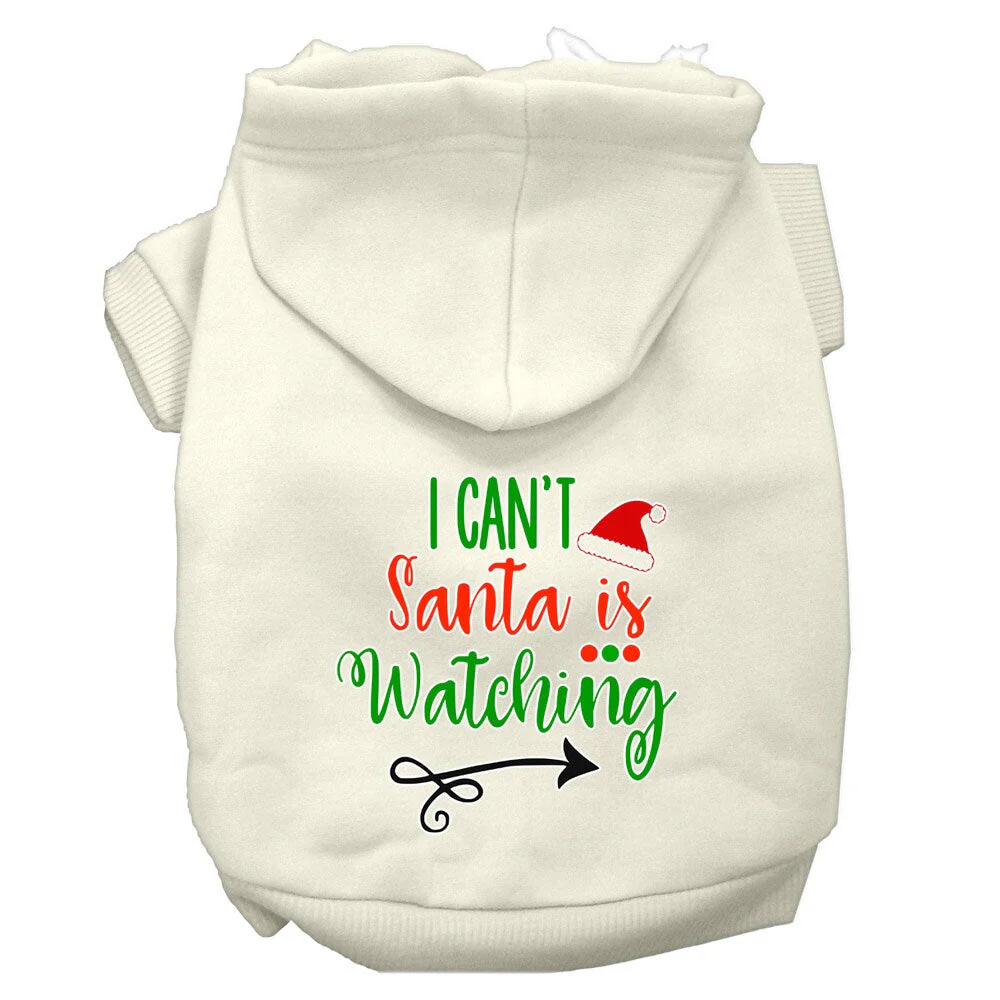 Christmas Pet Hoodie "I Can't, Santa Is Watching" - Image 6