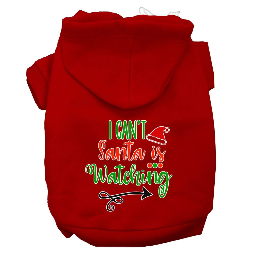 Christmas Pet Hoodie "I Can't, Santa Is Watching" - Image 8