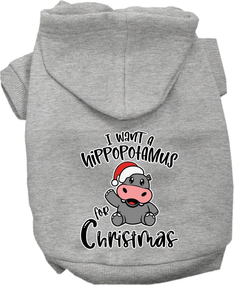 Christmas Pet Hoodie "I Want A Hippopotamus For Christmas" - Image 6