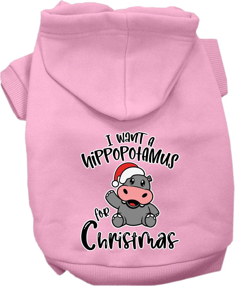 Christmas Pet Hoodie "I Want A Hippopotamus For Christmas" - Image 7