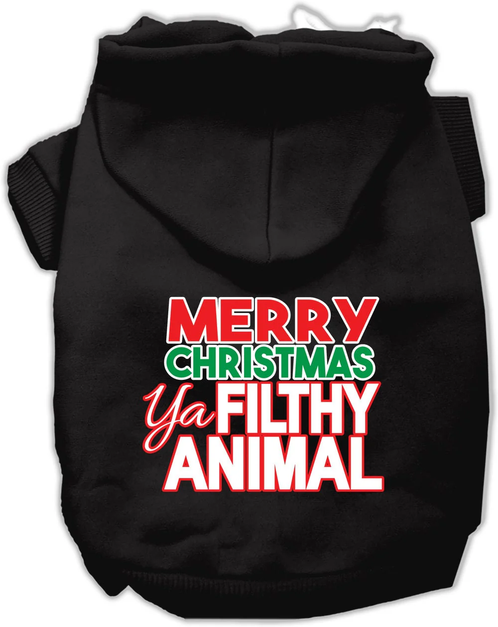 Christmas Pet Hoodie "Merry Christmas Ya Filthy Animal" - Image 5