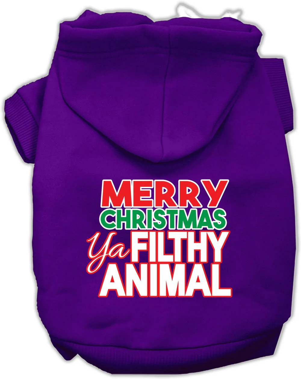 Christmas Pet Hoodie "Merry Christmas Ya Filthy Animal" - Image 8