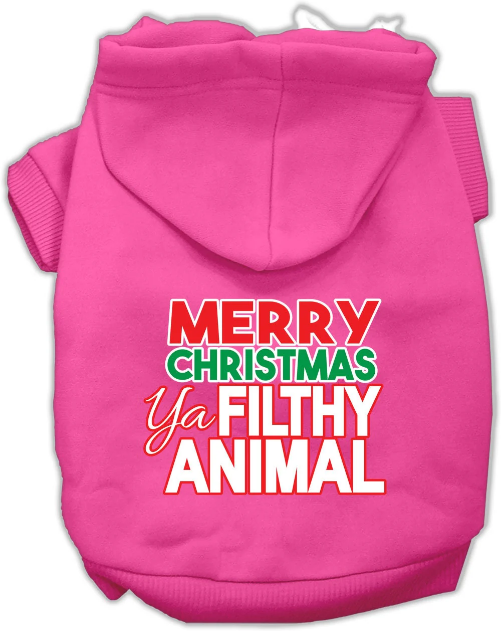 Christmas Pet Hoodie "Merry Christmas Ya Filthy Animal" - Image 9