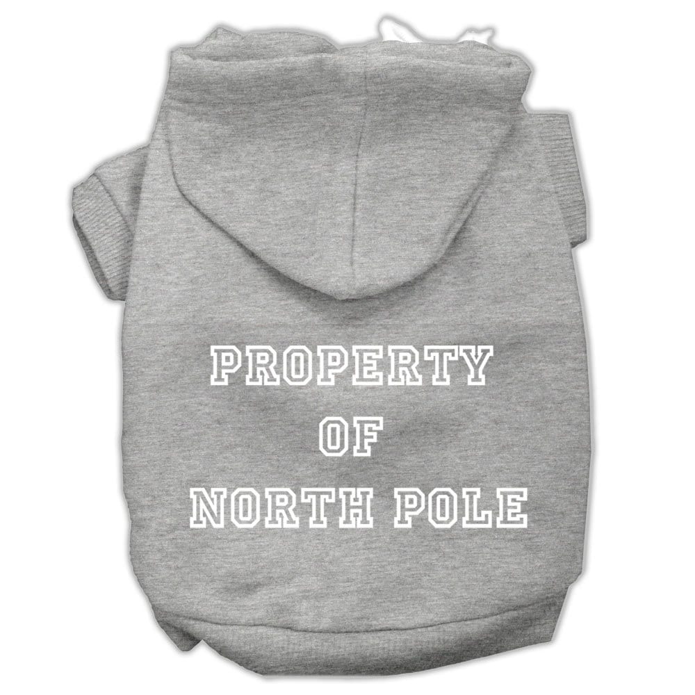 Christmas Pet Hoodie "Property of North Pole" - Image 3